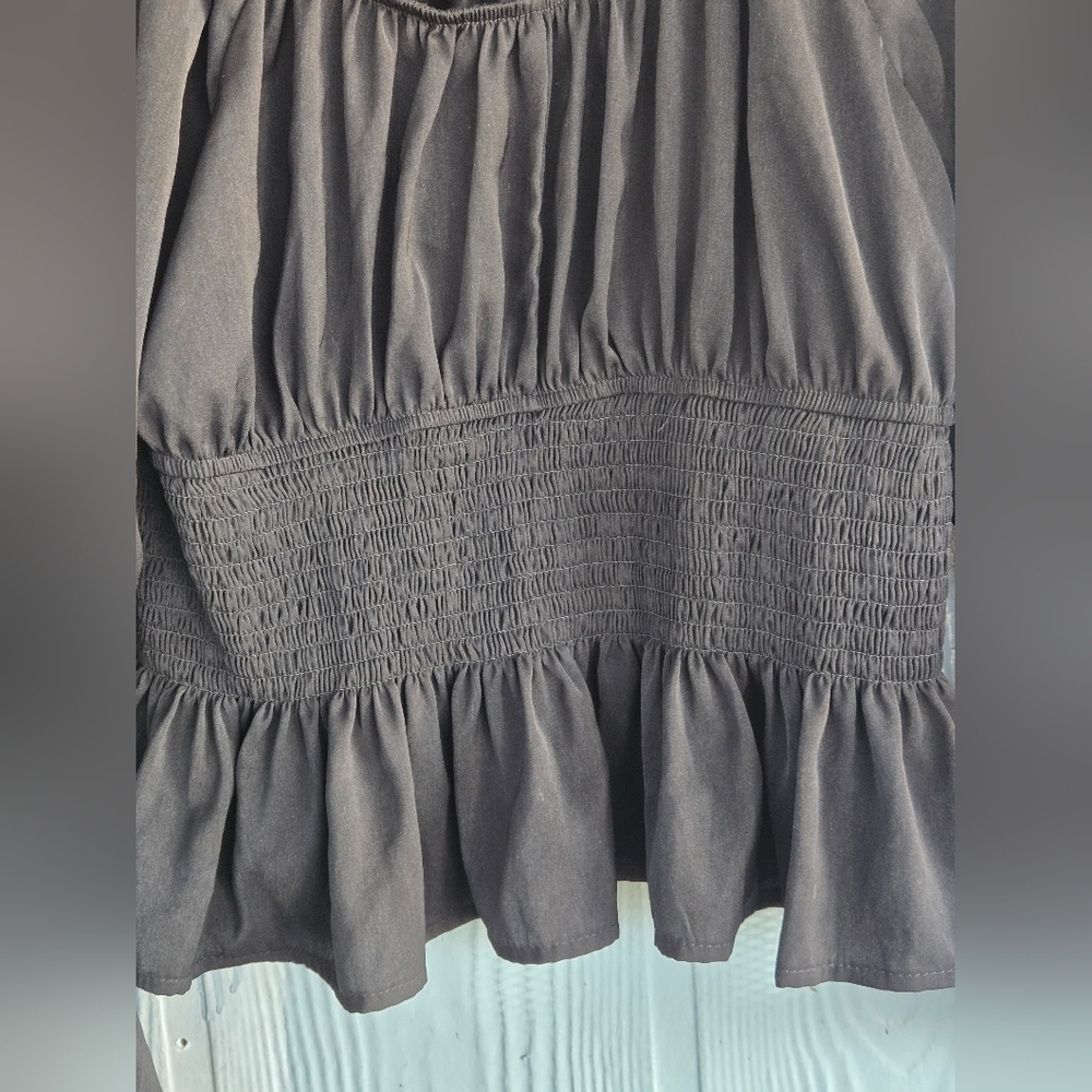 Sincerely Jules Black Smocked Blouse - Picture 8 of 8